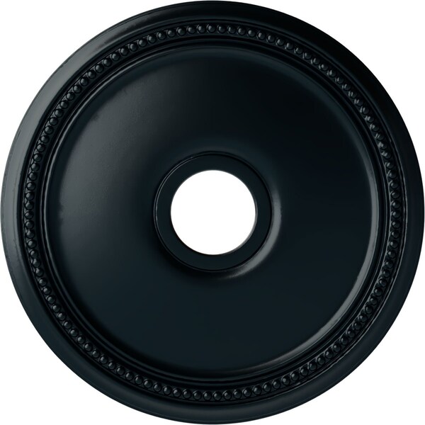 Ekena Millwork Diane Ceiling Medallion (Fits Canopies up to 5 3/8"), 18"OD x 3 5/8"ID x 1 1/8"P, Night Shade CM18DINSF - main